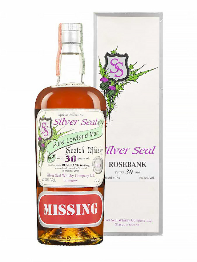 ROSEBANK 30 ans 1974 missing silver seal - secondary image - Independent bottlers - Whisky